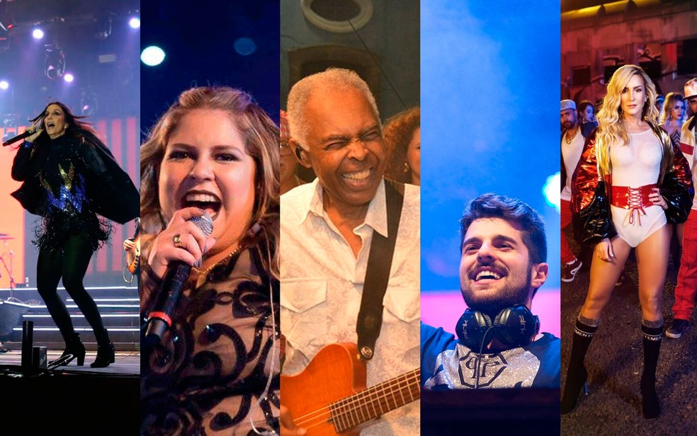 Marília Mendonça, Gil, Ivete Sangalo, Alok e Claudia Leitte
