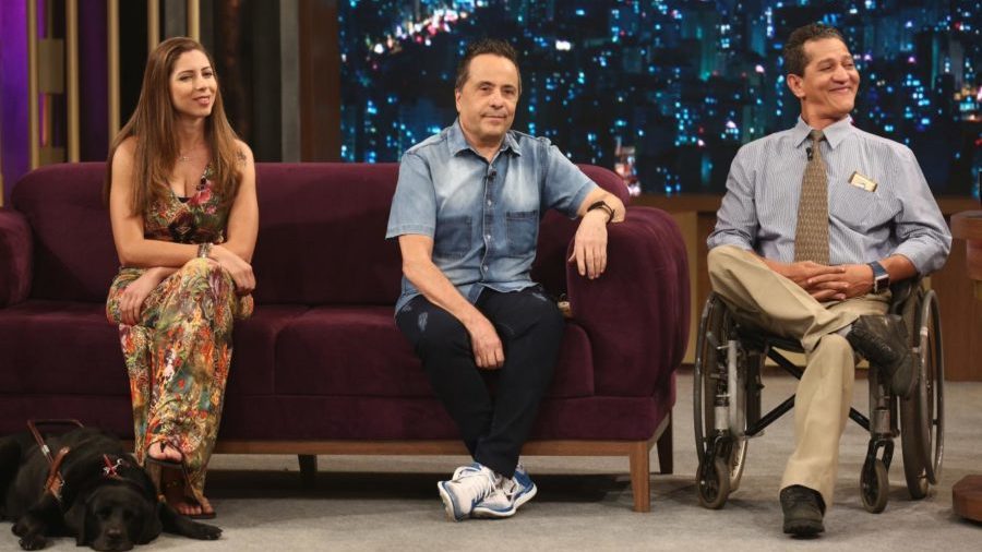 Mellina Reis, Geraldo Magela e Kakinho no Programa do Porchat