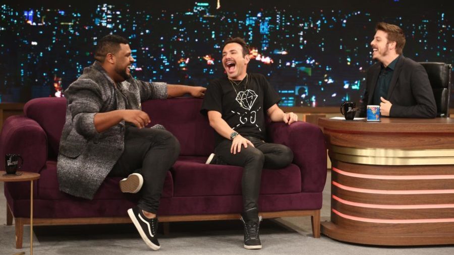 John Drops e Matheus Mazzafera no Programa do Porchat