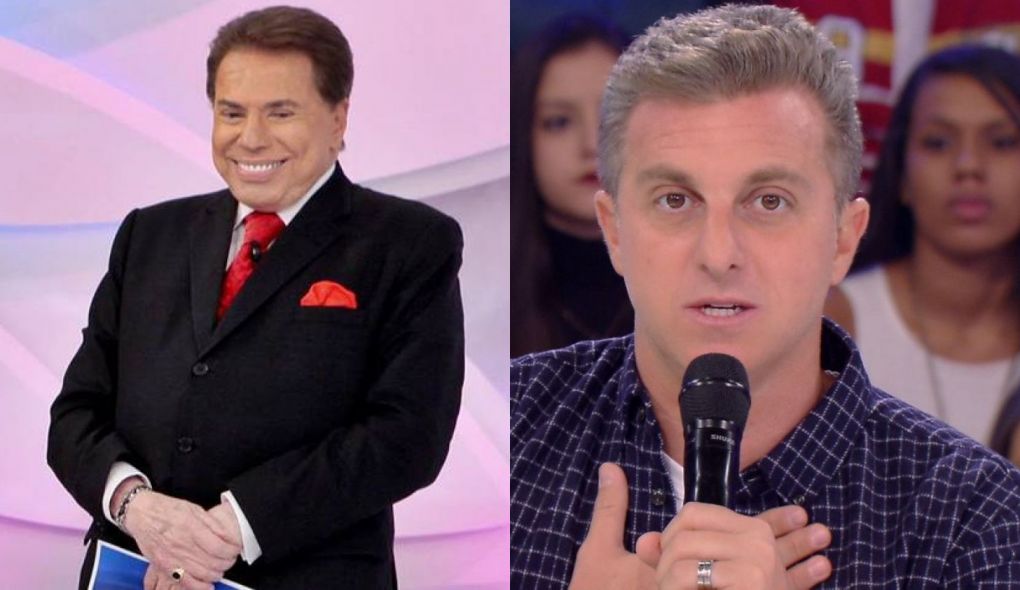 Silvio Santos e Luciano Huck