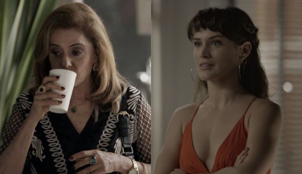 Sophia (Marieta Severo) e Clara (Bianca Bin) de O Outro Lado do Paraiso
