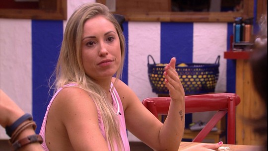 Jéssica comenta novela da concorrência no BBB18 (Divulgação)