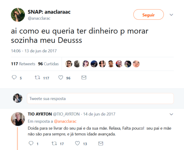 Mensagem de Ana Clara BBB18