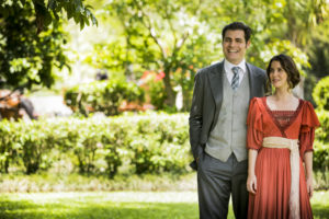 Elisabeta Benedito (Nathalia Dill) e Darcy Williamson (Thiago Lacerda) de Orgulho e Paixão