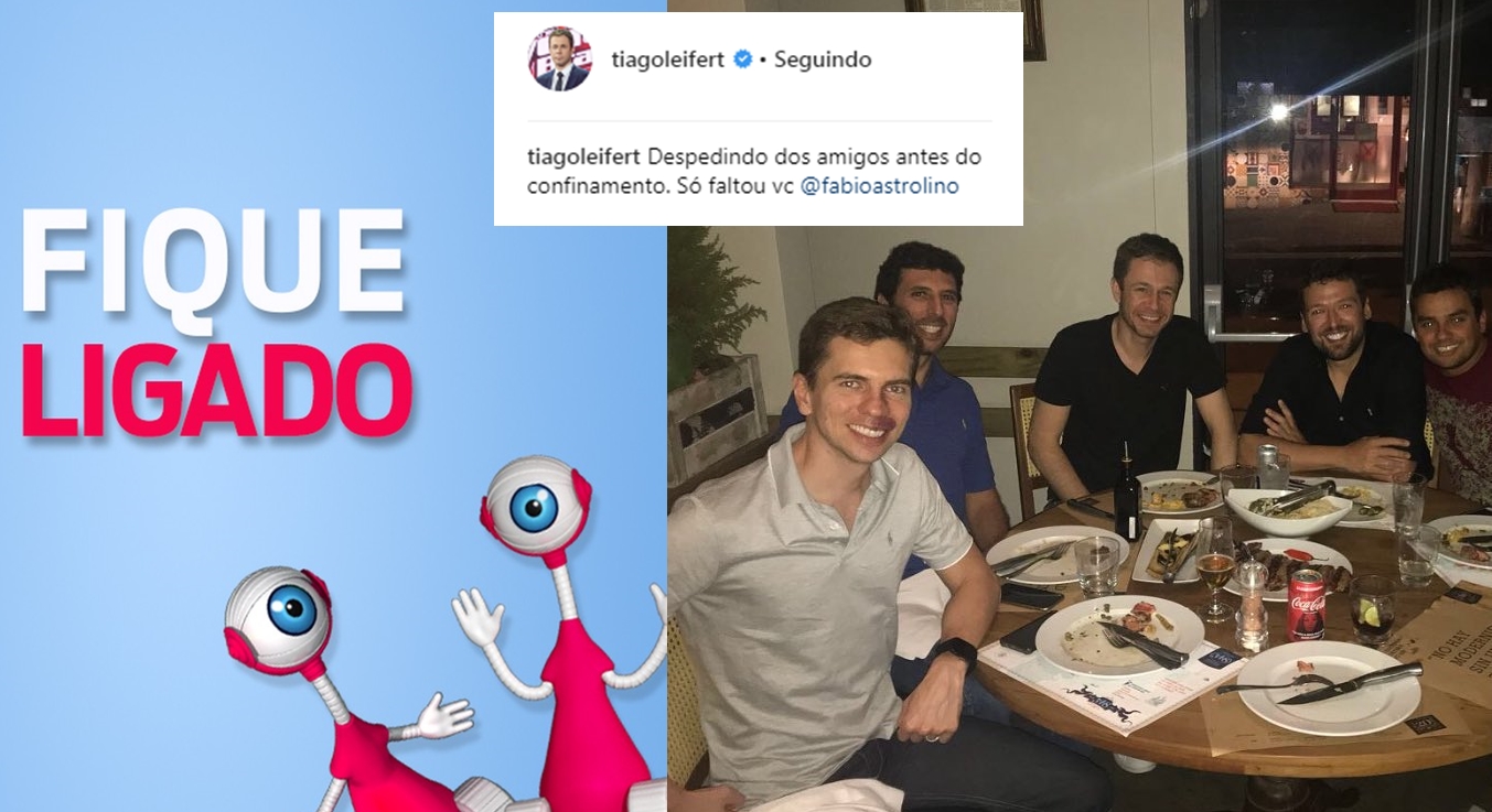 Tiago Leifert se despede dos amigos (Divulgação)