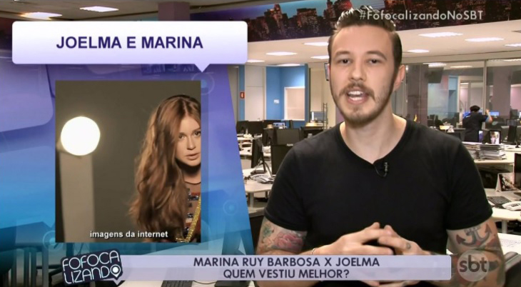 Jornalista descolado mostra as redes sociais dos famosos (Reprodução/SBT)