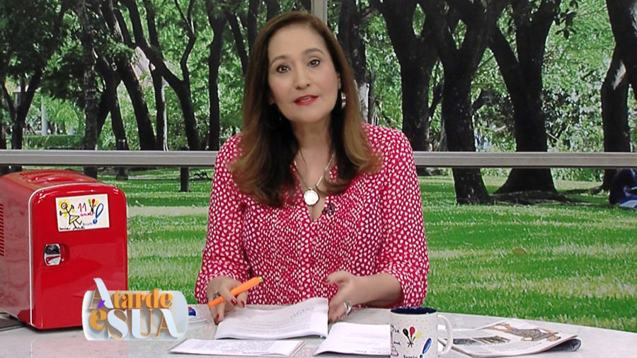 Sônia Abrão no programa A Tarde é Sua