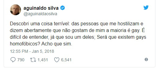 Opiniões do global dão sempre o que falar (Reprodução/Twitter)