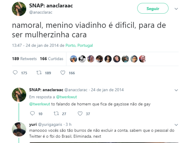 Mensagem de Ana Clara BBB18