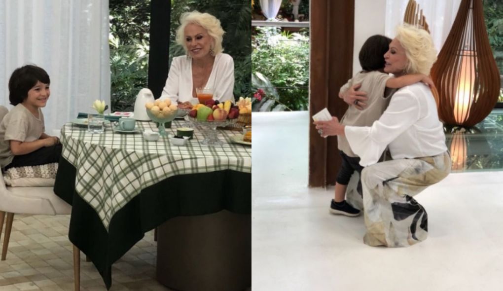 Ana Maria Braga e Theo Barreto no Mais Voce