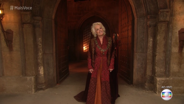 Ana Maria Braga nos estudios de Deus Salve o Rei