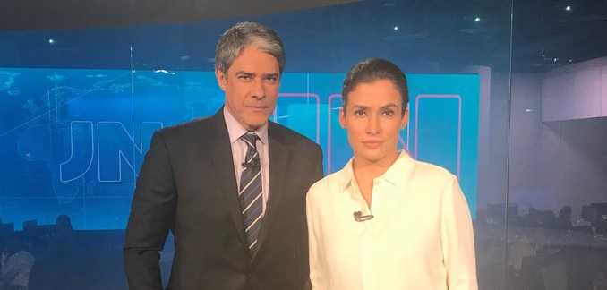 Bonner e Renata Vasconcellos no JN desta quarta