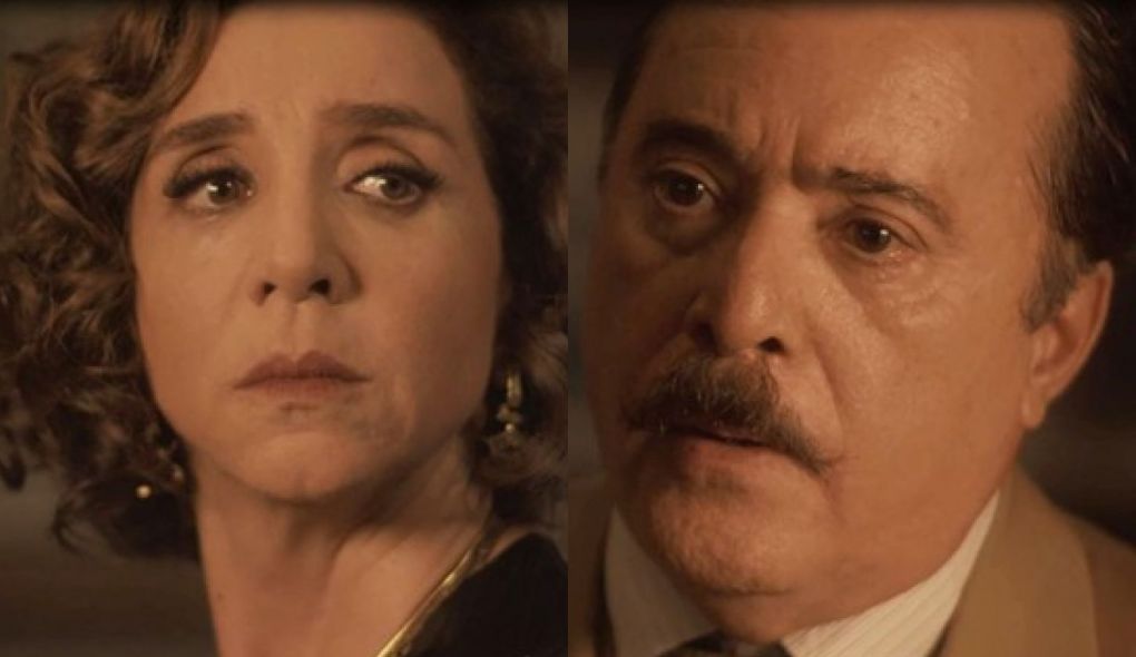 Celeste Herminia (Marisa Orth) e Jose Augusto (Tony Ramos) de Tempo de Amar