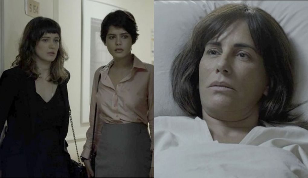 Clara (Bianca Bin), Adriana (Julia Dalavia) e Duda (Gloria Pires) de O Outro Lado do Paraiso
