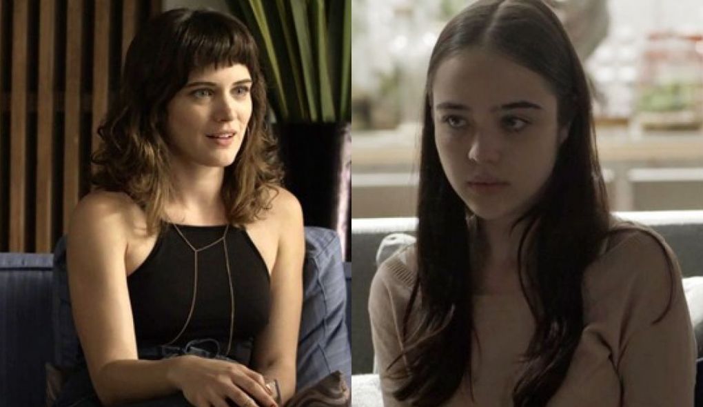 Clara (Bianca Bin) e Laura (Bella Piero) de O Outro Lado do Paraiso
