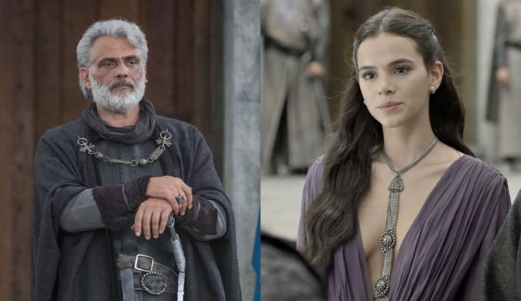 Demetrio (Tarcisio Filho) e Catarina (Bruna Marquezine) de Deus Salve o Rei