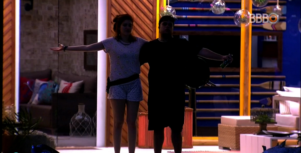 Ana Clara e Jorge na primeira festa do BBB18 (Divulgação)