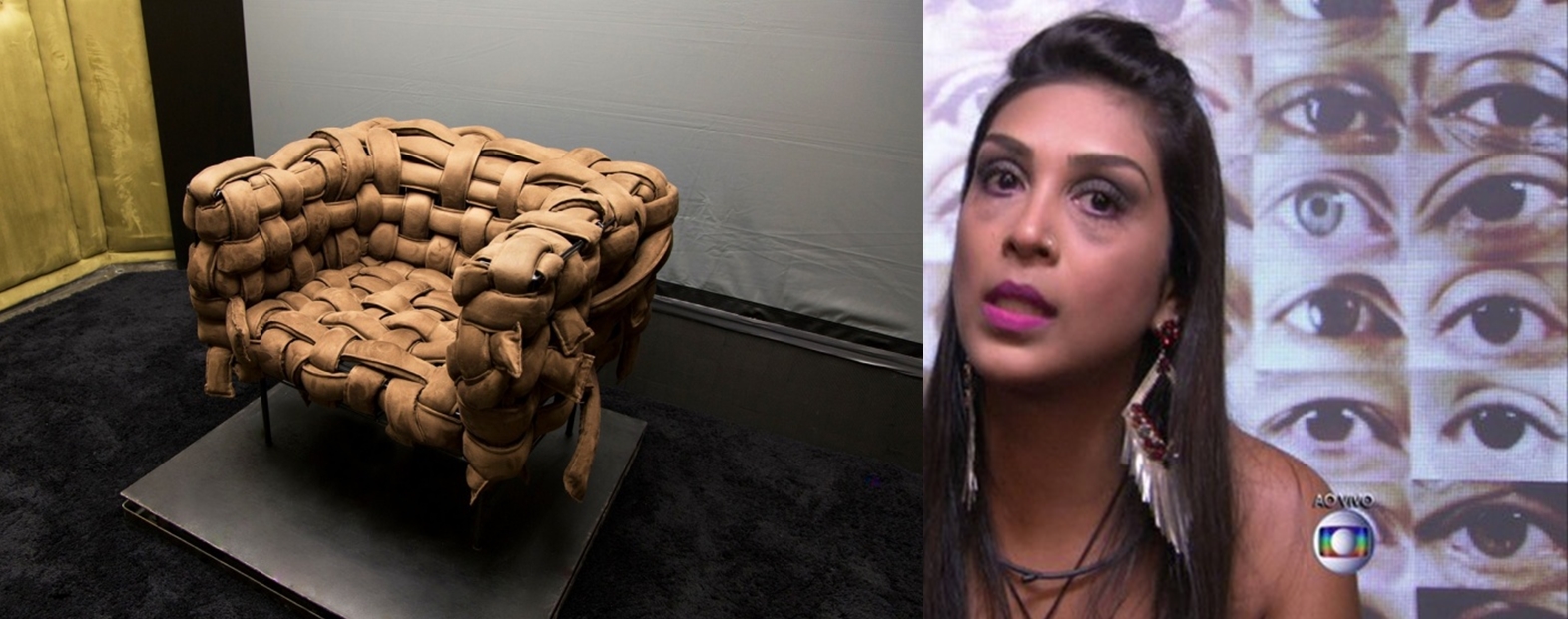 A participante Amanda Djehdian no confessionário do BBB15 (Divulgação)