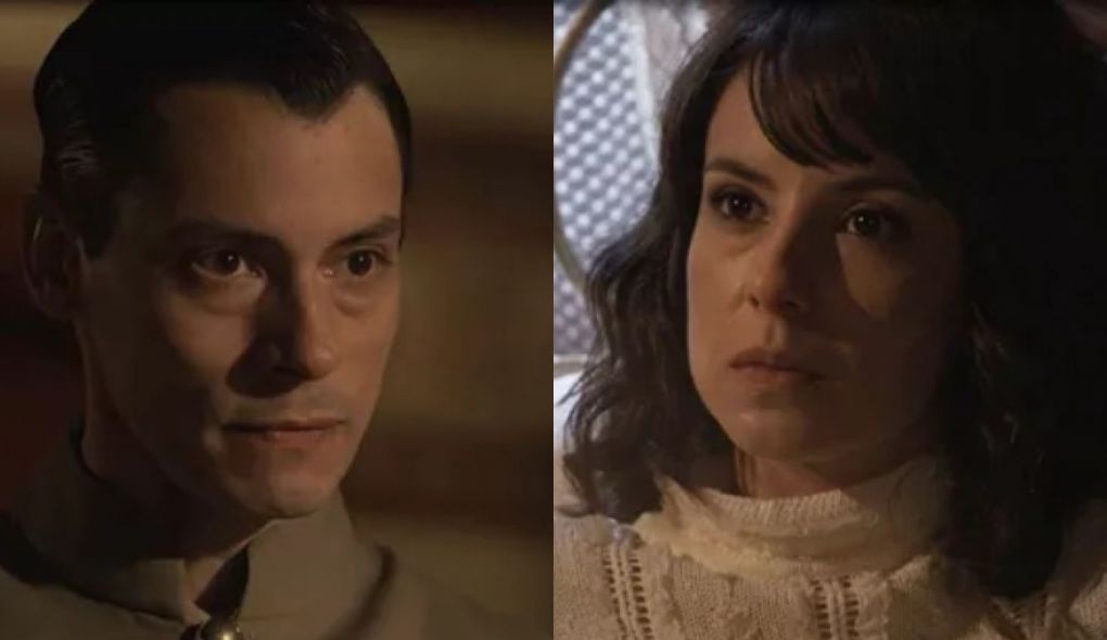 Gregorio (Cristiano Garcia) e Lucinda (Andreia Horta) de Tempo de Amar