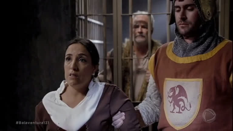 Kátia Moraes em Belaventura- atriz reclamou de cenas suas cortadas no último capítulo