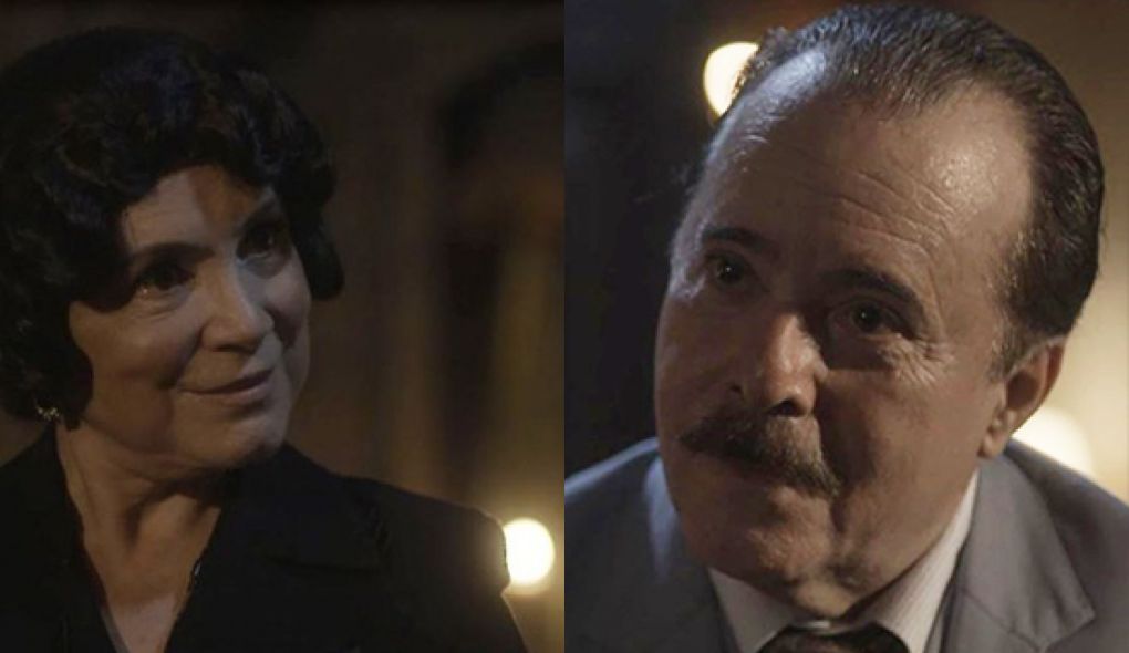 Lucerne (Regina Duarte) e Jose Augusto (Tony Ramos) de Tempo de Amar