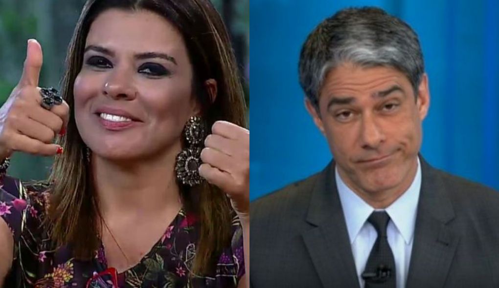 Mara Maravilha e William Bonner