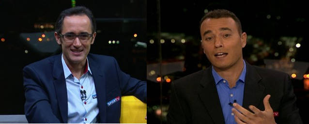 Marcelo Barreto e André Rizek, apresentadores do SporTV