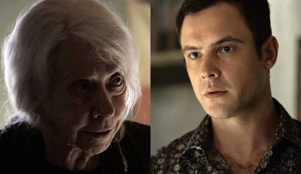 Mercedes (Fernanda Montenegro) e Gael (Sergio Guize) de O Outro Lado do Paraiso