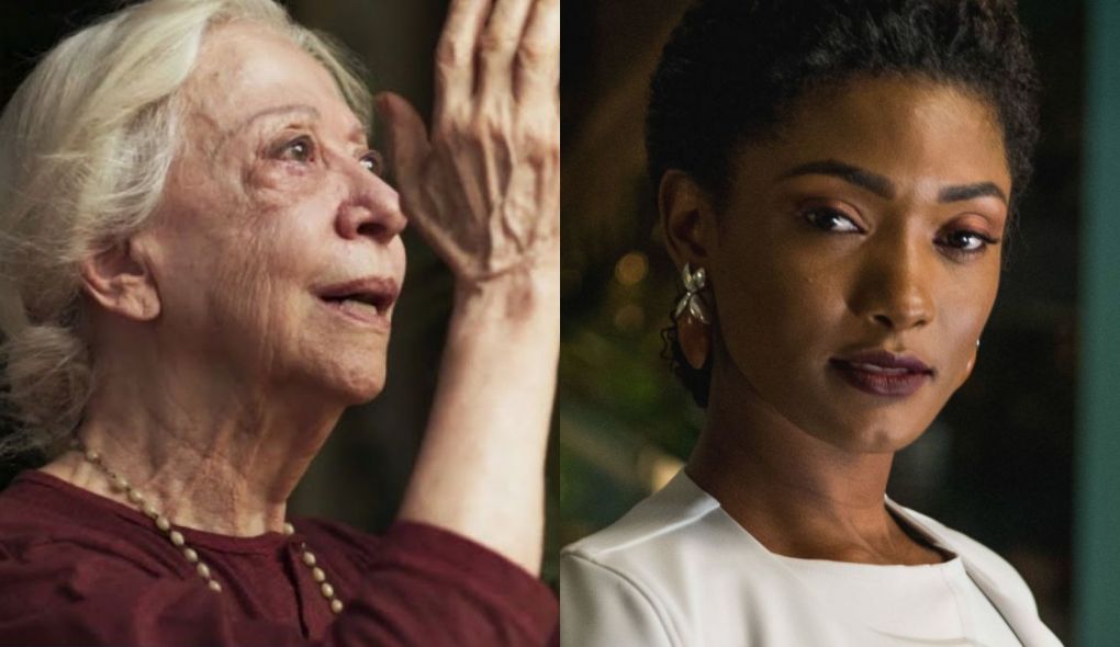 Mercedes (Fernanda Montenegro) e Raquel (Erika Januza) de O Outro Lado do Paraiso