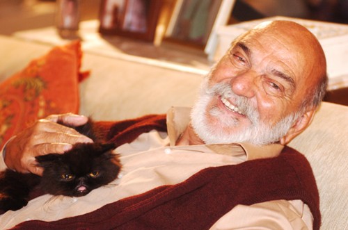 Gato preto aparecia em cenas com Lima Duarte (Divulgação/TV Globo)