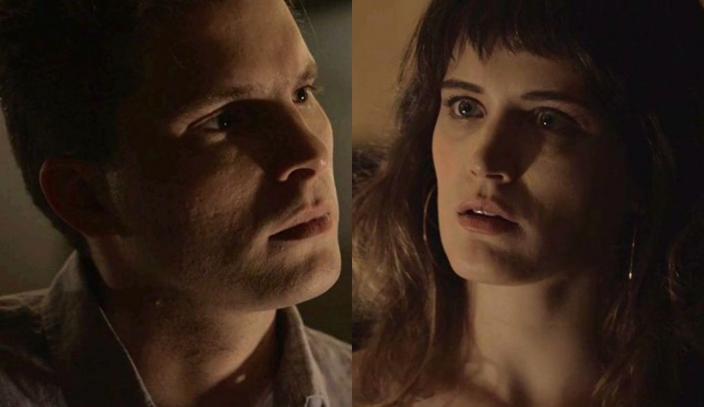 Patrick (Thiago Fragoso) e Clara (Bianca Bin) de O Outro Lado do Paraiso