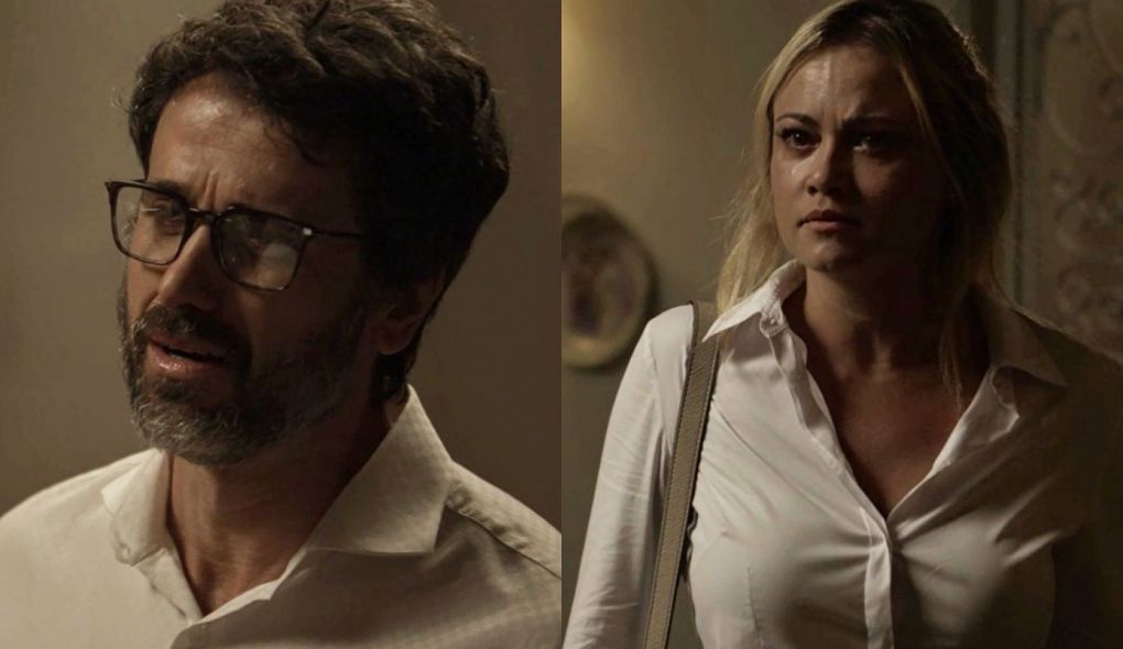 Samuel (Eriberto Leão) e Suzy (Ellen Rocche) de O Outro Lado do Paraíso