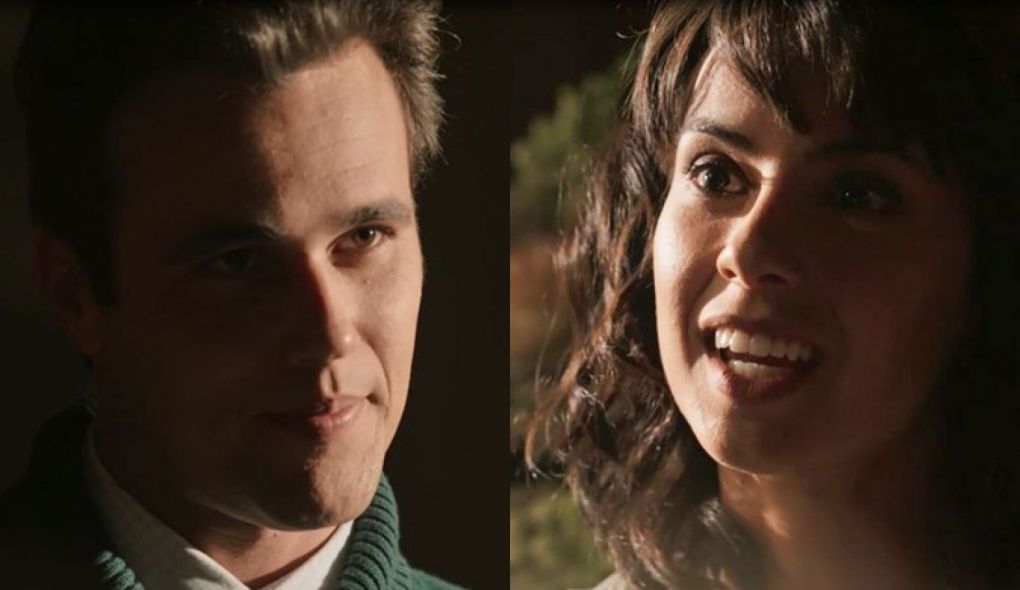 Vicente (Bruno Ferrari) e Lucinda (Andreia Horta) de Tempo de Amar