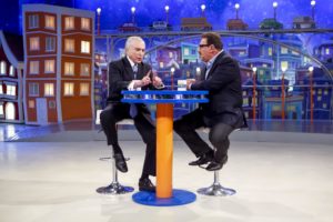 Michel Temer conversa com Ratinho