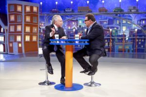 Michel Temer conversa com Ratinho