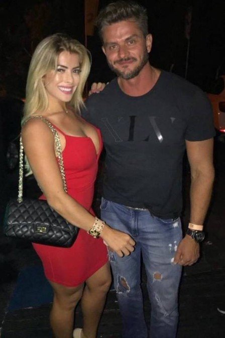 Jaqueline com o ex-BBB e ex-Fazenda Marcos Harter (Divulgação)