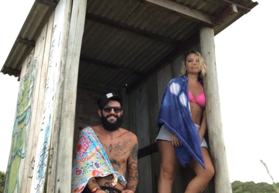 Wagner do BBB18 posa ao lado de sua ex-namorada Marcela Machado (Reprodução: TV Globo)