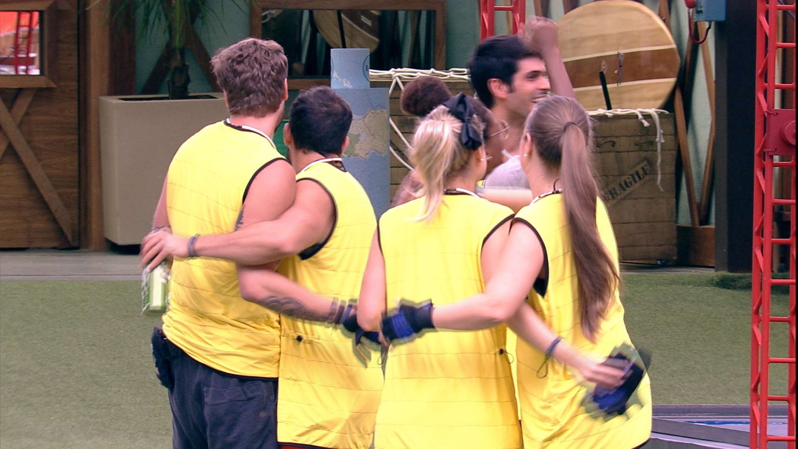 Time amarelo ganha a Prova da Comida no BBB18 (Reprodução: TV Globo)