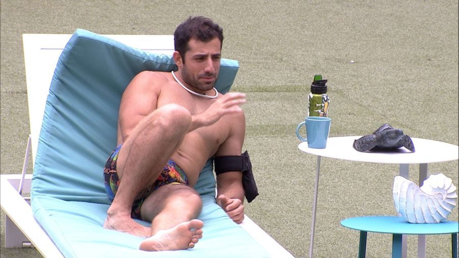 Kaysar confessa paixão por Ana Paula no BBB18 (Reprodução: TV Globo)