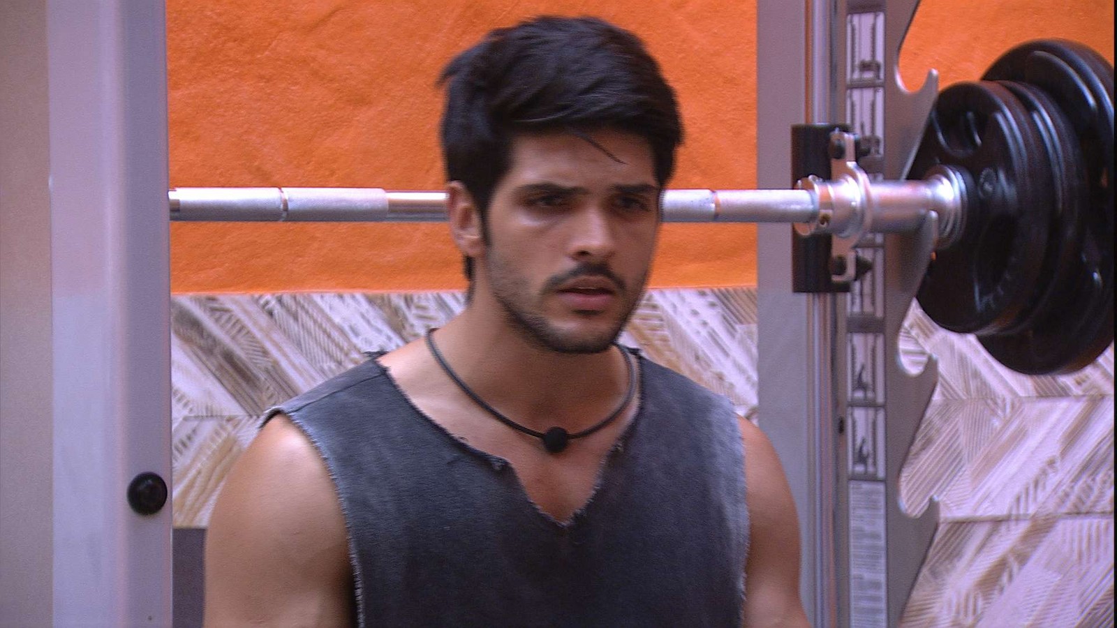 Lucas se estressa com Caruso no BBB18 (Reprodução: TV Globo)