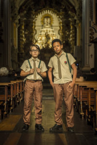 Eduardo (Xande Valois) e Paulo (João Gabriel D'Aleluia) em Se Eu Fechar Os Olhos Agora