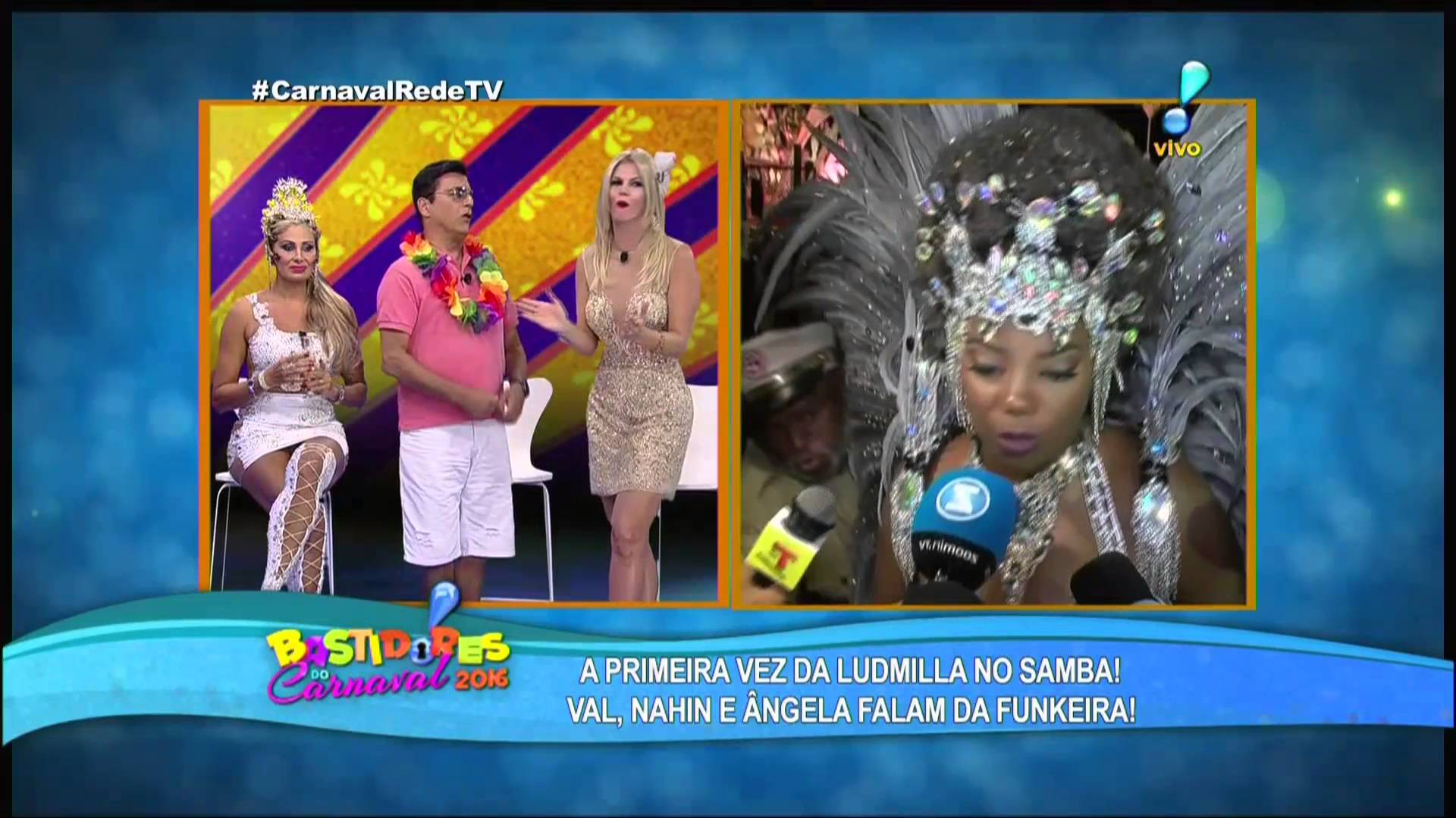 Socialite detona cabelo de Ludmilla na folia (Reprodução/Rede TV!)