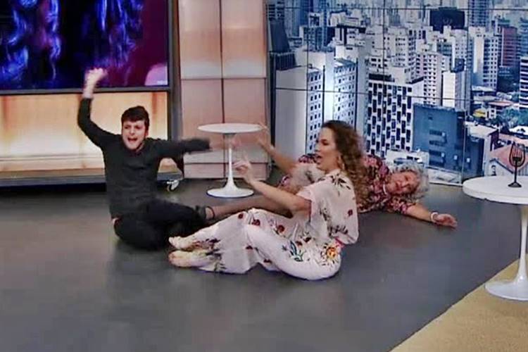 Descontração da artista chama atenção na telinha (Divulgação/TV Gazeta)
