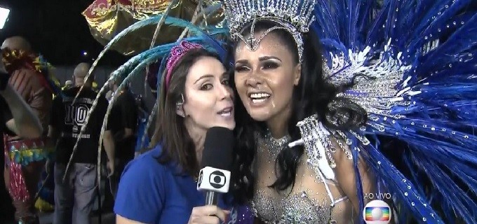 Jornalista passa do ponto na empolgação (Reprodução/TV Globo)