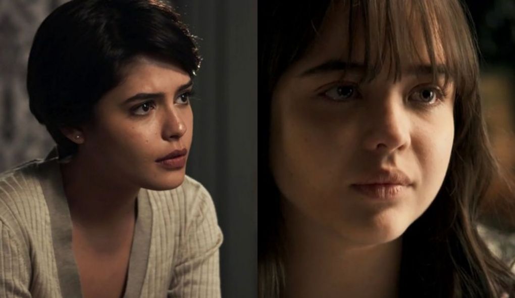 Adriana (Julia Dalavia) e Laura (Bella Piero) de O Outro Lado do Paraiso