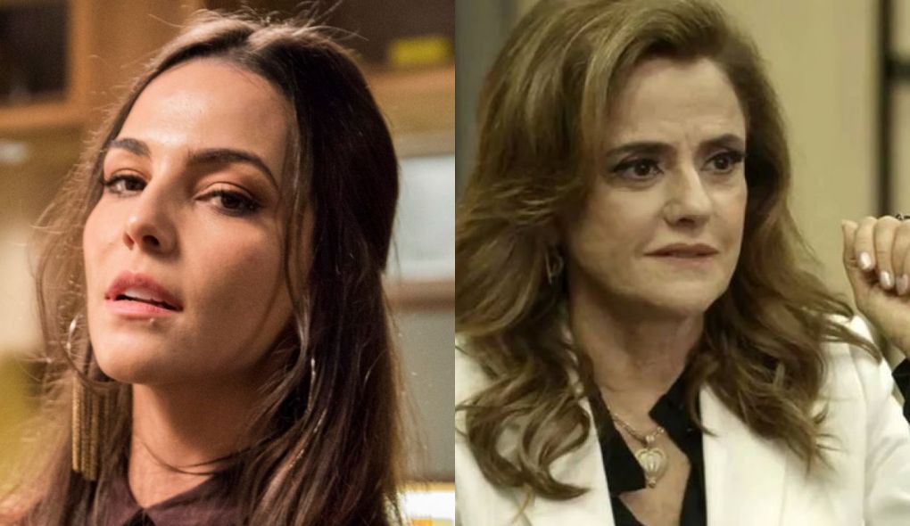 Aura (Tainá Müller) e Sophia (Marieta Severo) de O Outro Lado do Paraíso