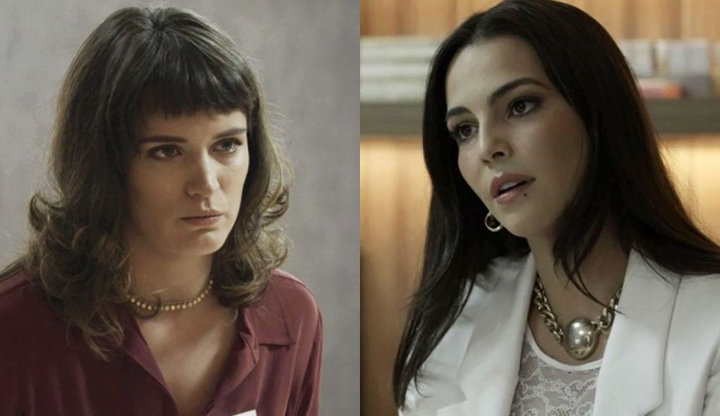 Clara (Bianca Bin) e Aura (Taina Muller) de O Outro Lado do Paraiso