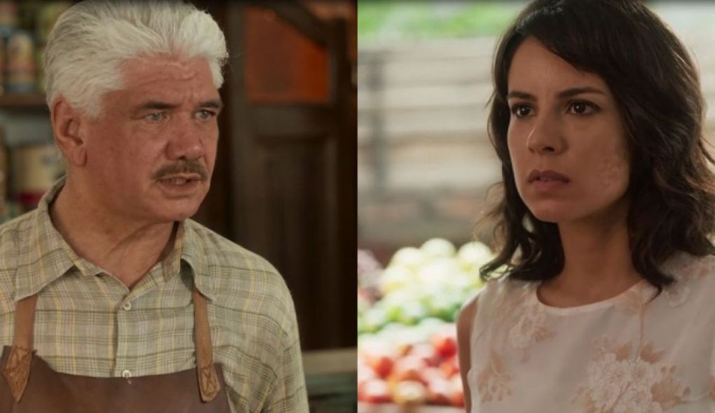 Geraldo (Jackson Antunes) e Lucinda (Andreia Horta) de Tempo de Amar