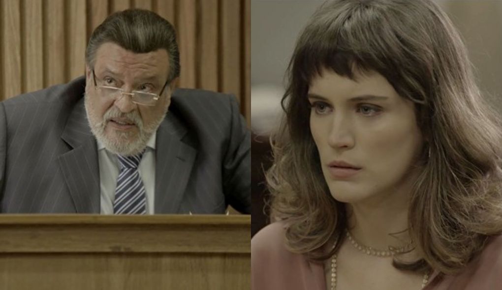 Gustavo (Luis Melo) e Clara (Bianca Bin) de O Outro Lado do Paraiso