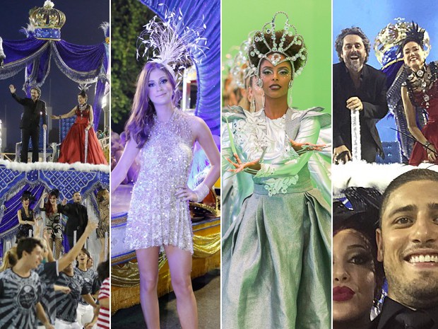 Personagens principais desfilaram no Rio de Janeiro (Divulgação/TV Globo)
